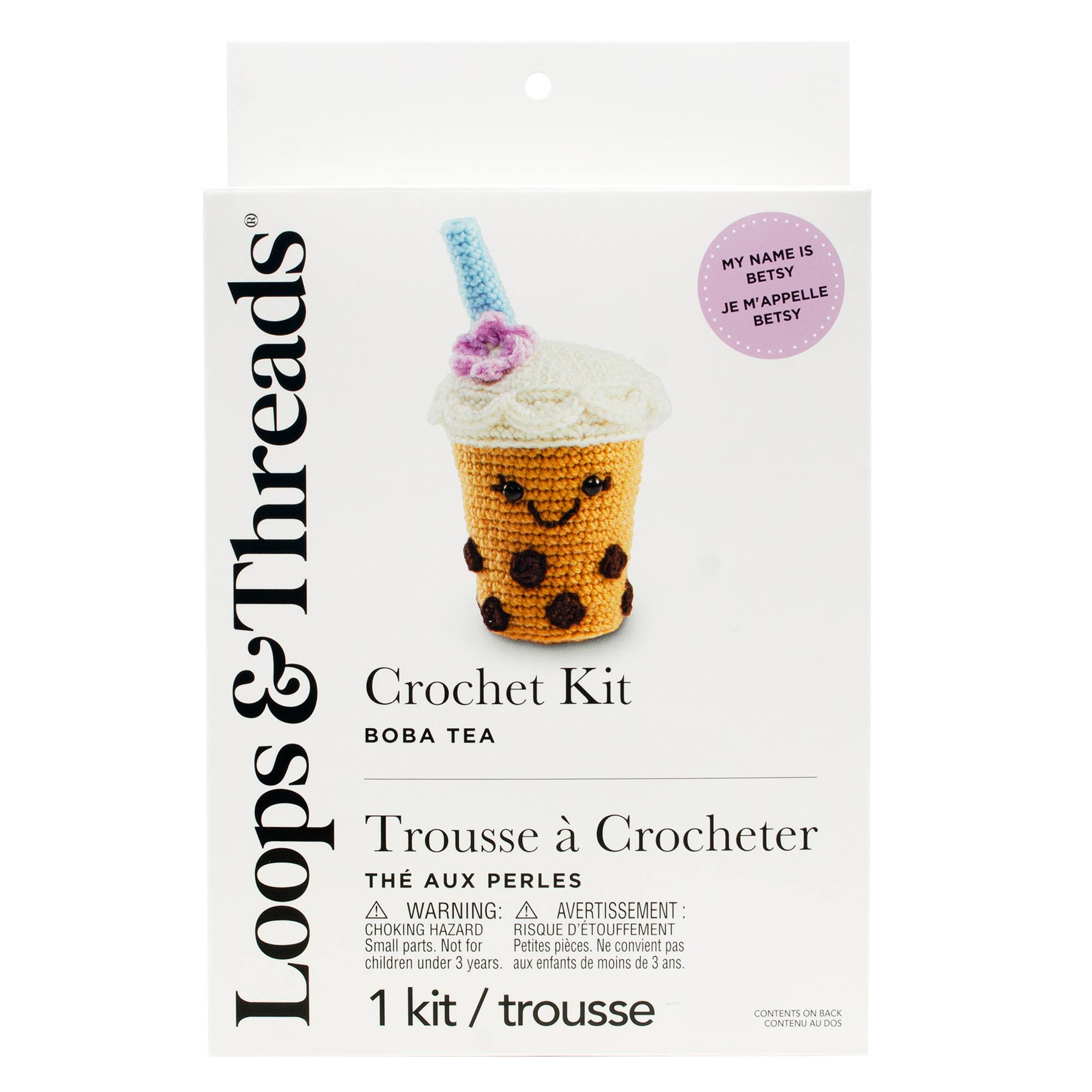 Intermediate Boba Tea Amigurumi Crochet Kit by Loops & Threads®